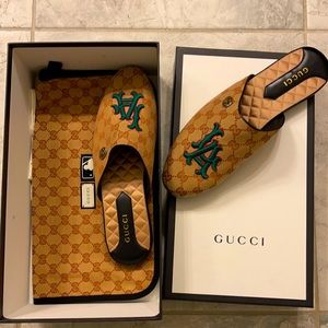 Gucci LA dodgers special edition slippers